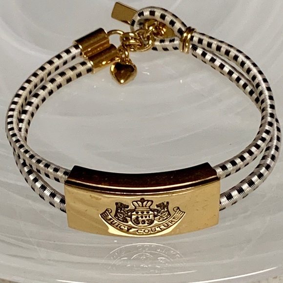 JUICY COUTURE STRETCHY BRACELET W/CENTER LOGO GUC - Picture 8 of 8